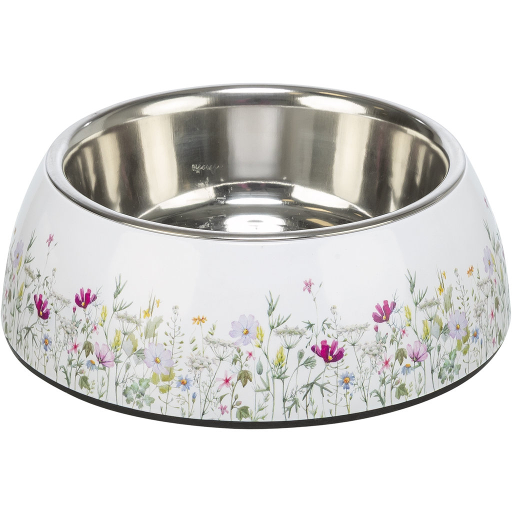 Cuenco de acero inoxidable con diseño floral, 0,75 l/ø