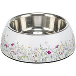 Cuenco de acero inoxidable con diseño floral, 0,75 l/ø