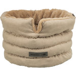 Liano Soft bed, round, ø 65 cm, sand/brown