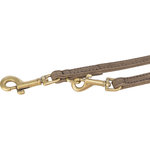 Pure V-correa, cuero, XS–S: 2 m/10 mm, marrón
